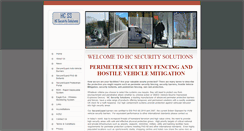 Desktop Screenshot of hcsecuritysolutions.com